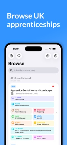 UK Apprenticeships iPhone screenshot