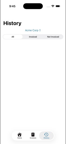 Consulting Time Management screenshot