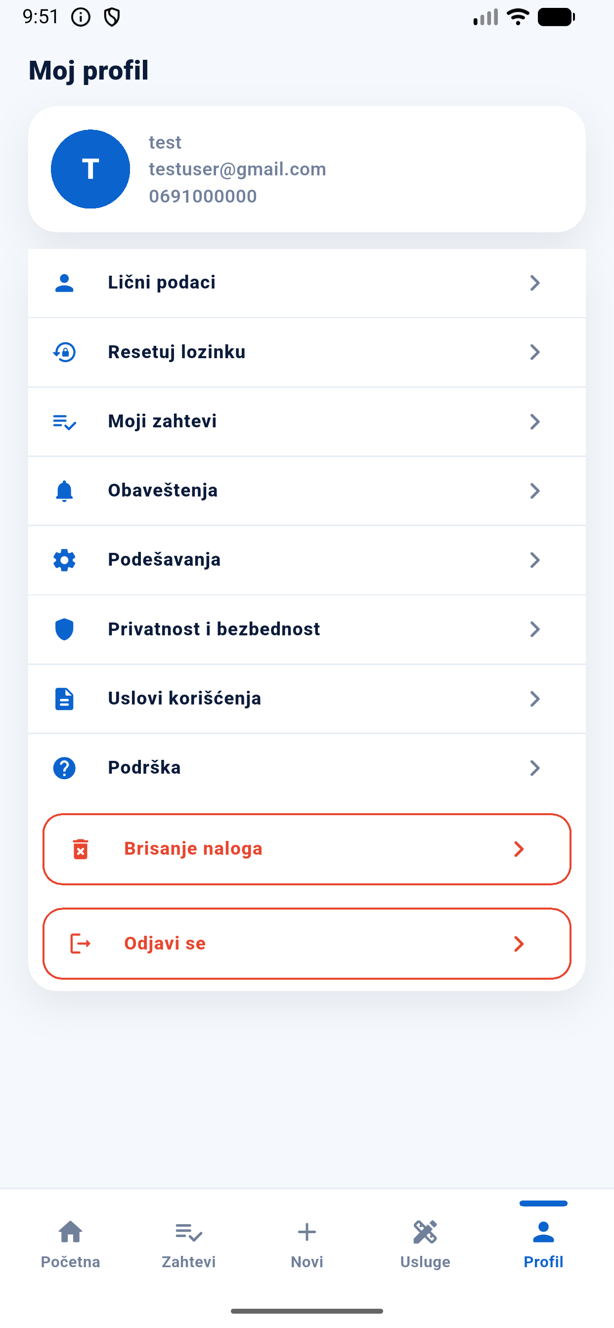 Transporter Aplikacija screenshot 4