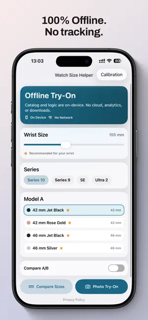 Watch Size Helper screenshot 1