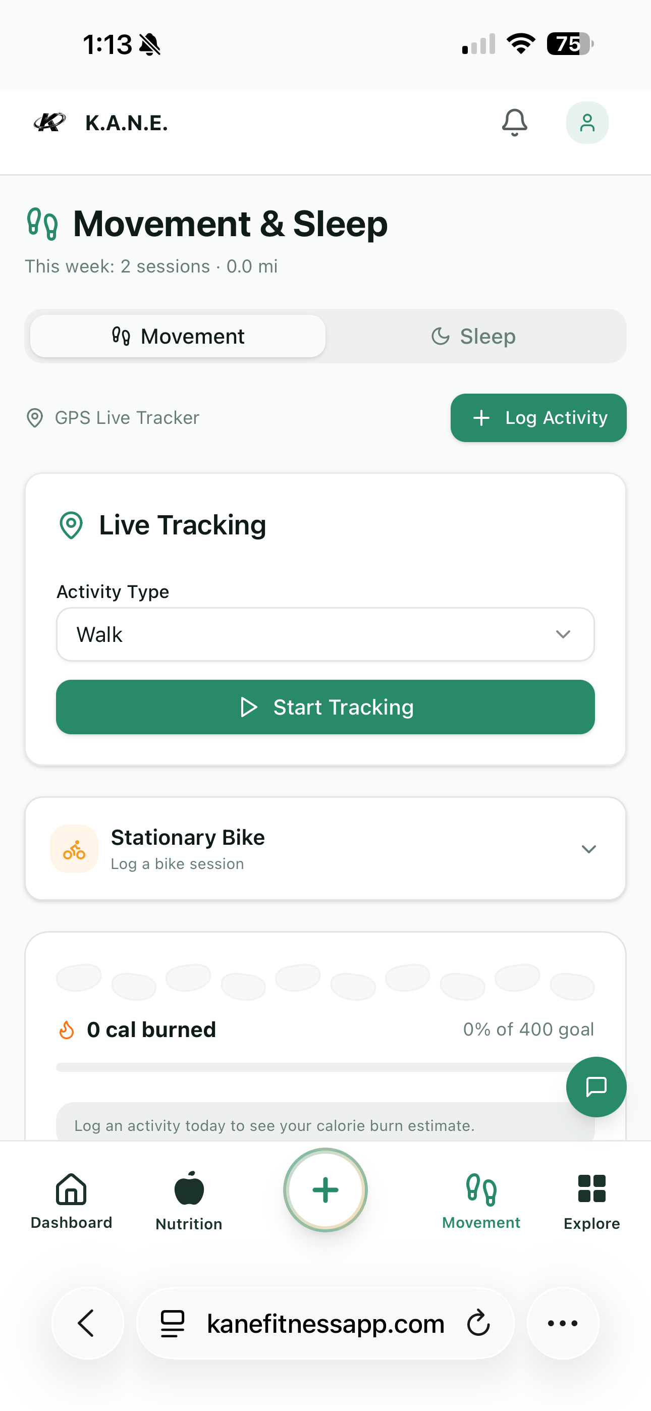 K.A.N.E. Fitness App screenshot 4