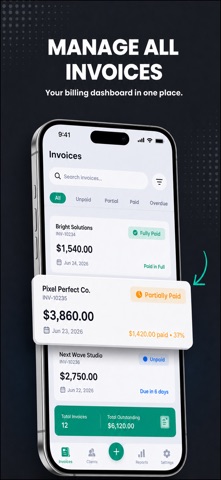 BillCanvas: Invoice Maker iPhone screenshot