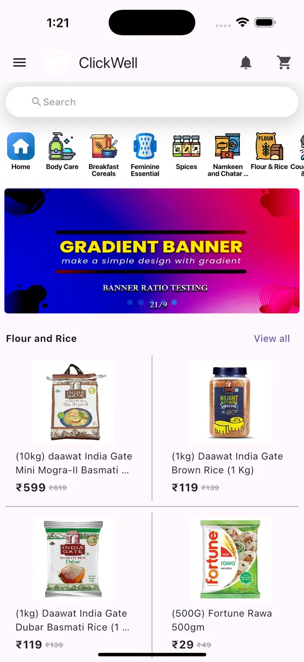 Screenshot #3 pour Clickwell - Grocery Delivery
