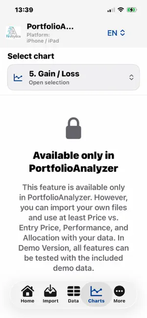 PortfolioAnalyzerDemo screenshot 2