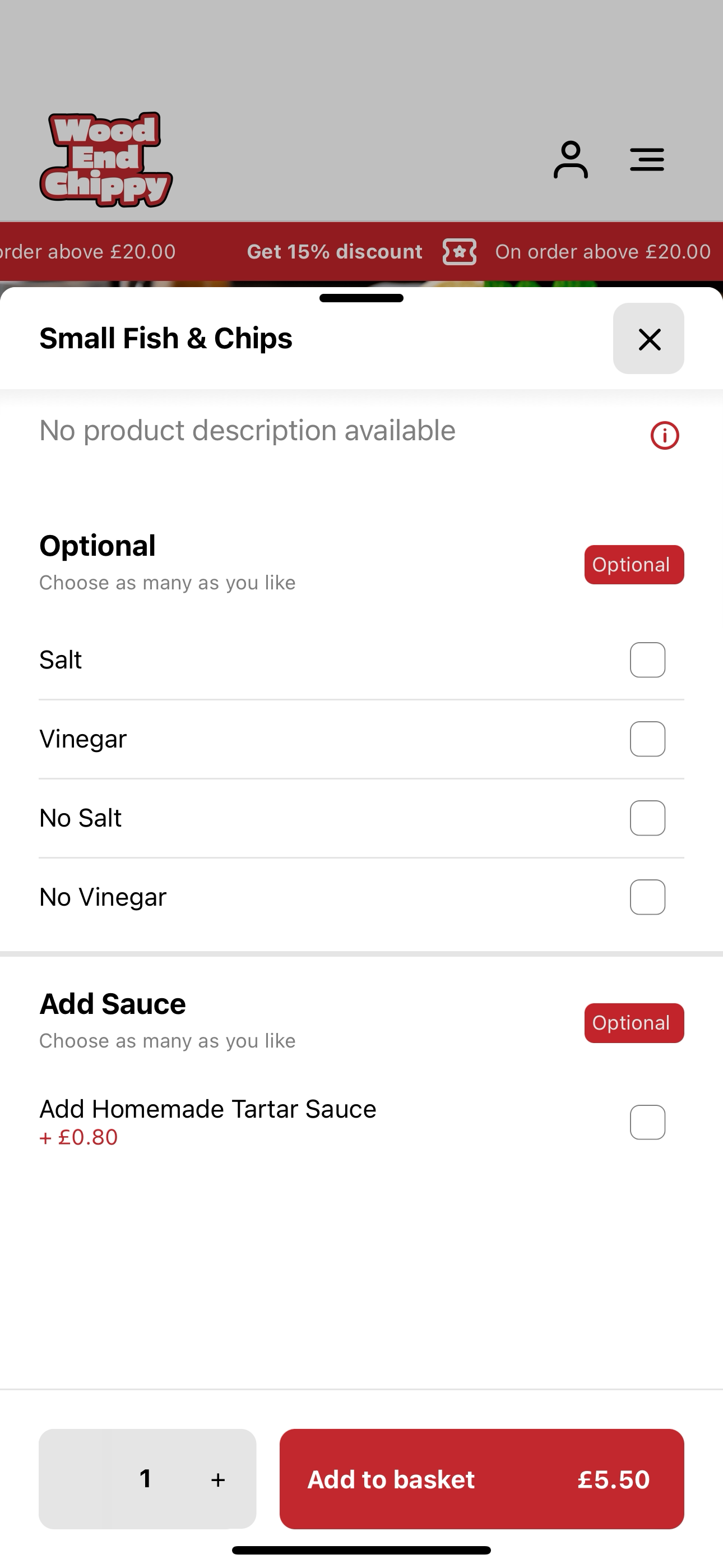 Wood End Chippy UK screenshot 4