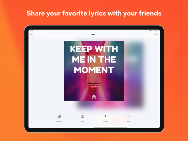 ‎Musixmatch Lyrics Finder Screenshot