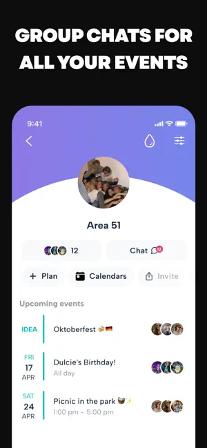 Howbout: shared calendar iPhone screenshot 5