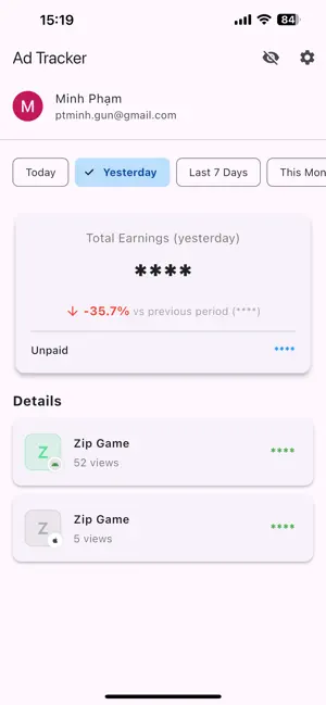 AdStats: Revenue Tracker screenshot 4