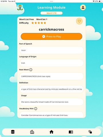 Spell Ninja - AI Spell Coach iPad screenshot