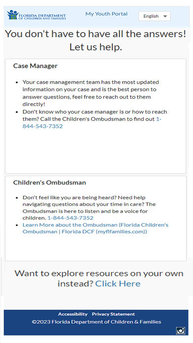 myYouthportal Mobile App Screenshot