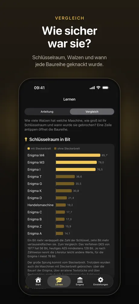 Enigma auf dem iPhone, Bildschirmfoto 7