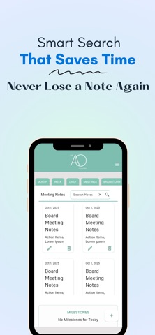 The AO Planner App Screenshot 3 of 4