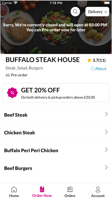 BUFFALO STEAK HOUSE Screenshot