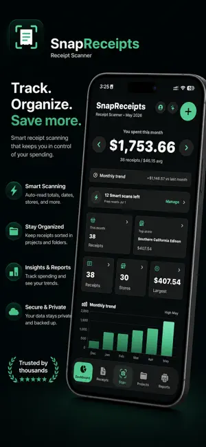 Snap Receipts: Receipt Scanner screenshot 3