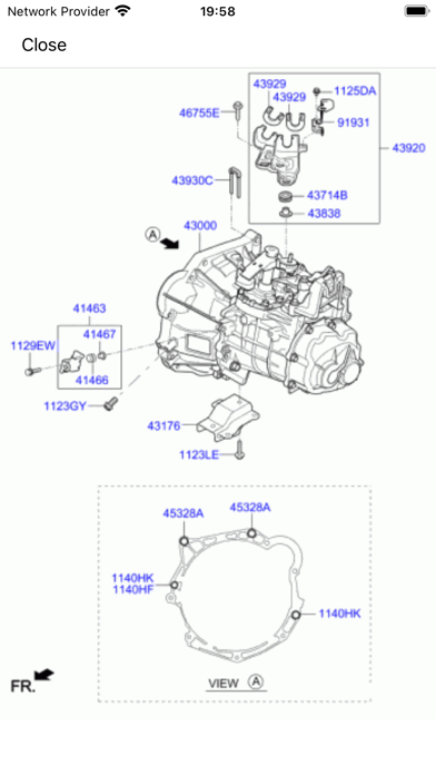 Car parts for Kia (EPC) Screenshot
