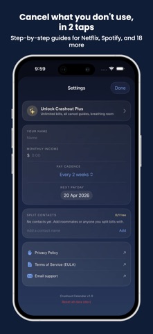 Crashout Calendar Screenshot 7 of 7