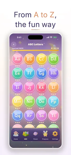 Lumi Letters Lite: ABC Kids screenshot 2