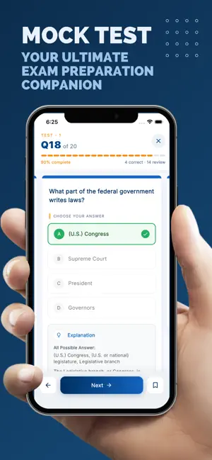 US Citizenship Test - Civics screenshot 2