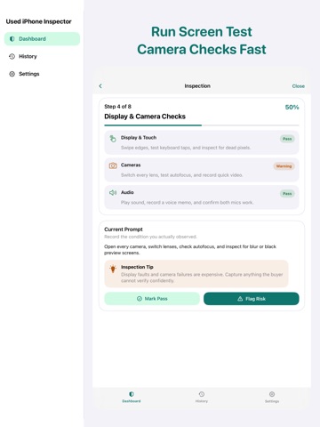 Used Phone Inspector iPad screenshot