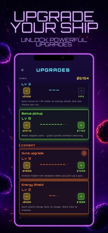 Neon Void - Space Runner Screenshot 4 of 6