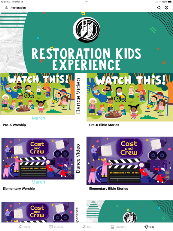 Restoration Church iPad screenshot 5 - Lifestyle app