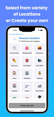 Geowise: GPS Location reminder iPhone screenshot