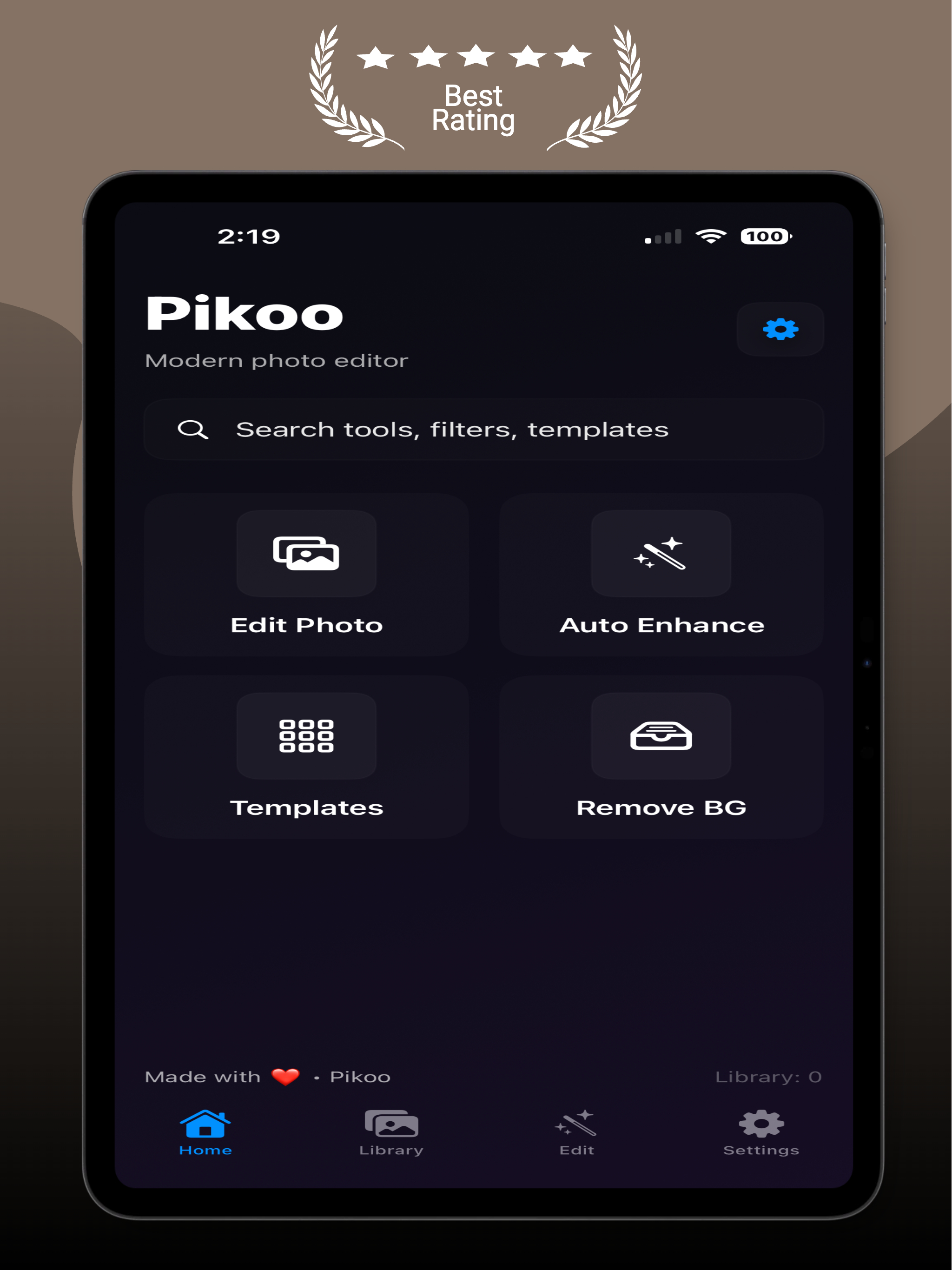 Pikoo: Modern Photo Editor
