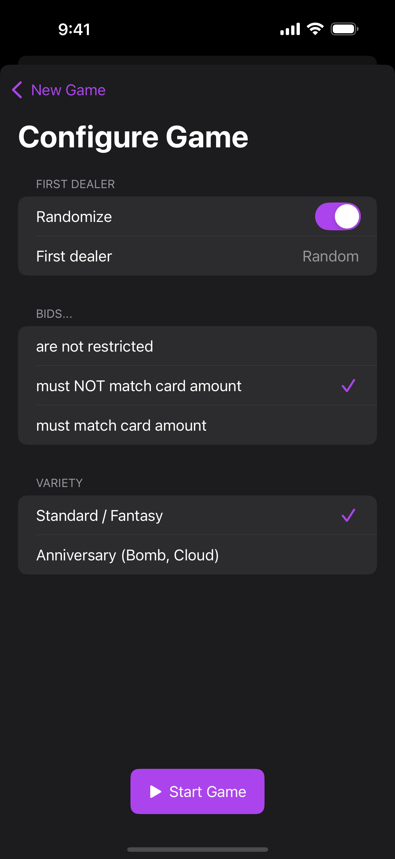 Scorepad for Wizard