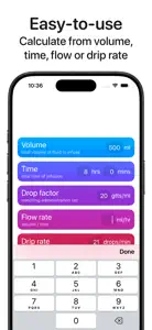 Drip Rate: IV Drip Rate Calc screenshot #3 for iPhone