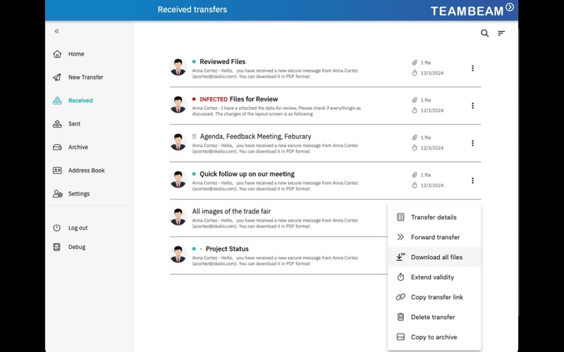 App screenshot