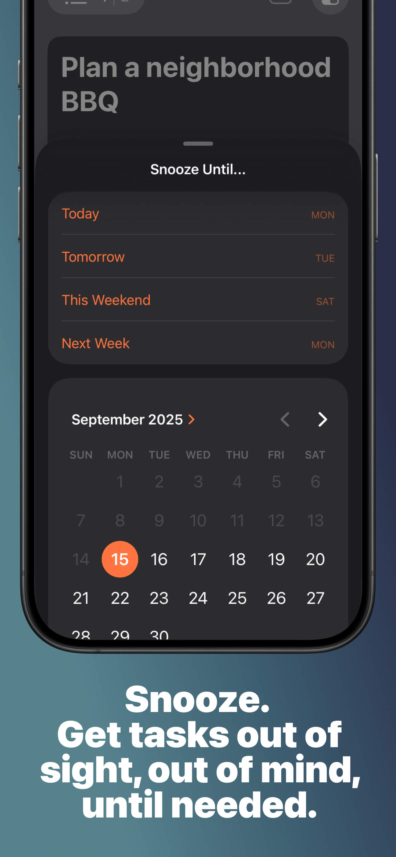 Defer: Capture Tasks