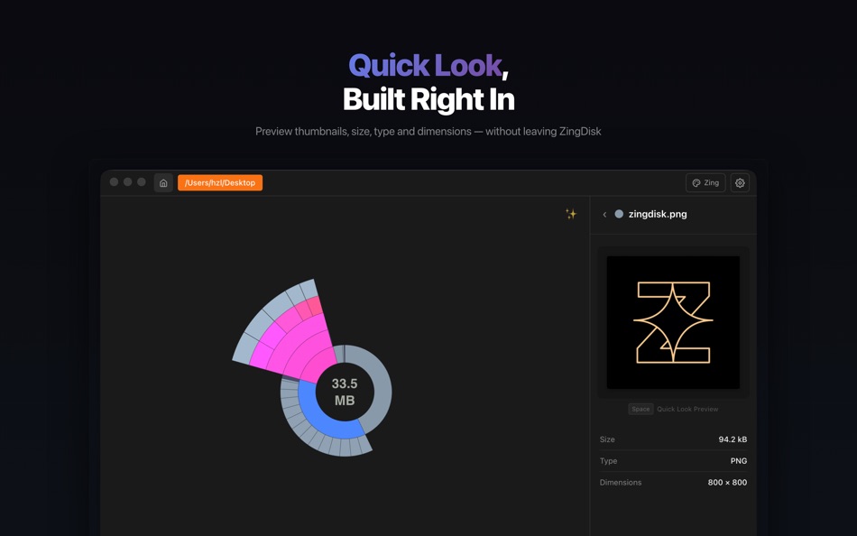 #4. ZingDisk - AI Disk Analyzer (macOS) Von: 真亮 黄