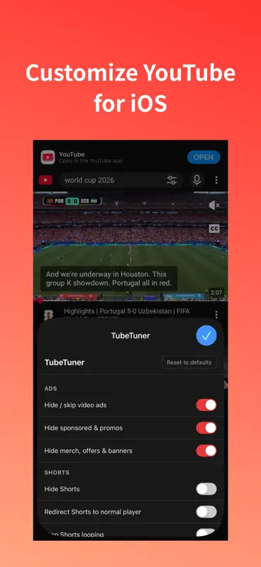 TubeTuner for YouTube screenshot 1 of 5