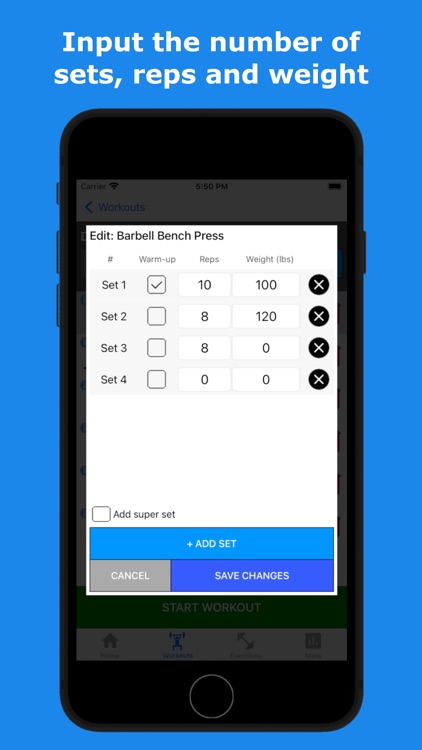 Gains - Gym Workout Plan & Log screenshot-5