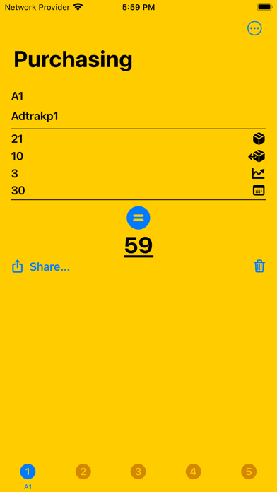 Supply Chain: Purchasing Screenshot