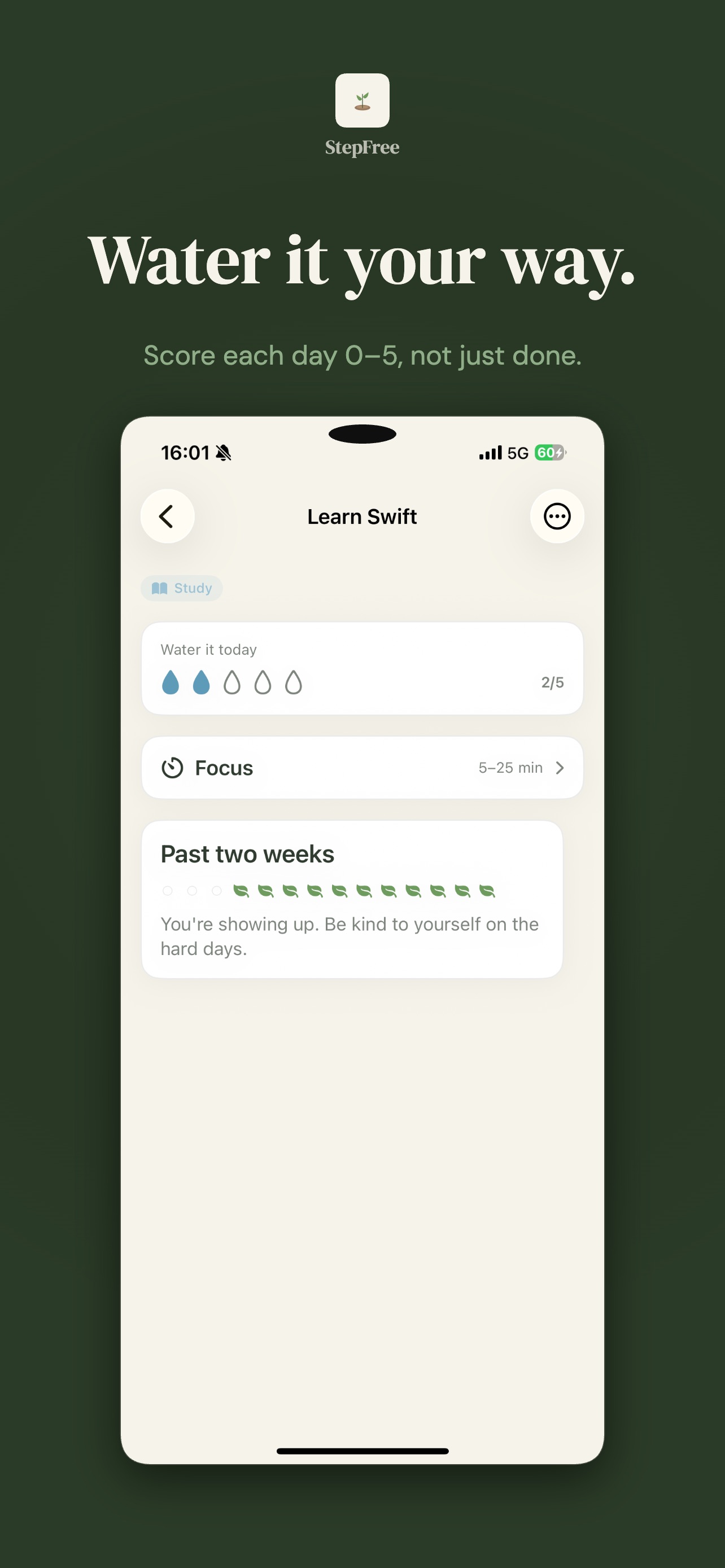 Screenshot 3 of StepFree – Habit Tracker