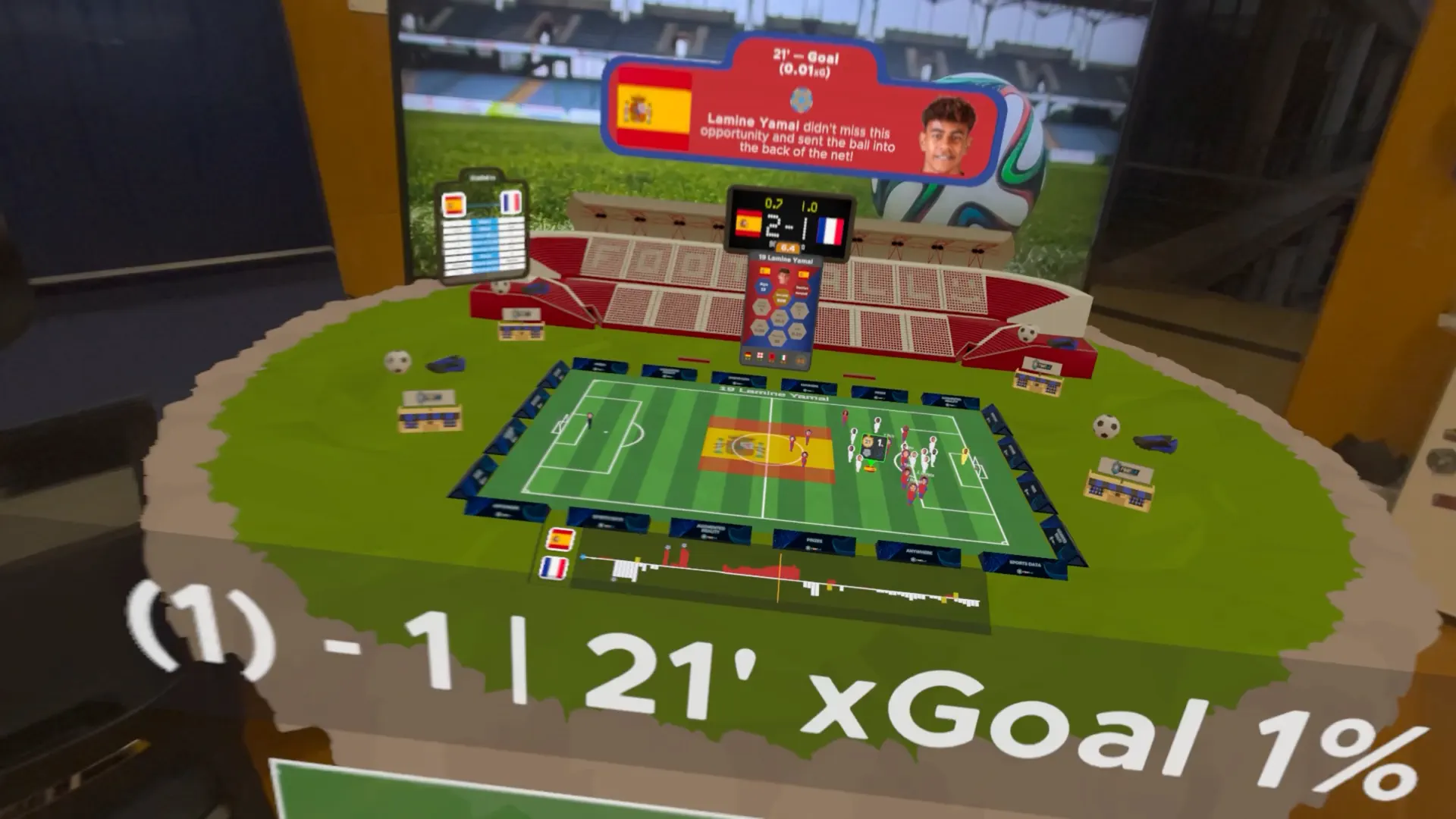 FootAR - 3D Football & xGoal screenshot 1