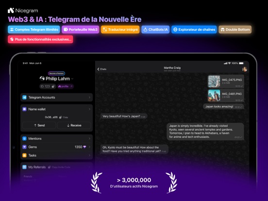 Screenshot #4 pour Nicegram: Telegram X Messenger