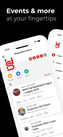 Hoopsoles Events Screenshot 1 of 2