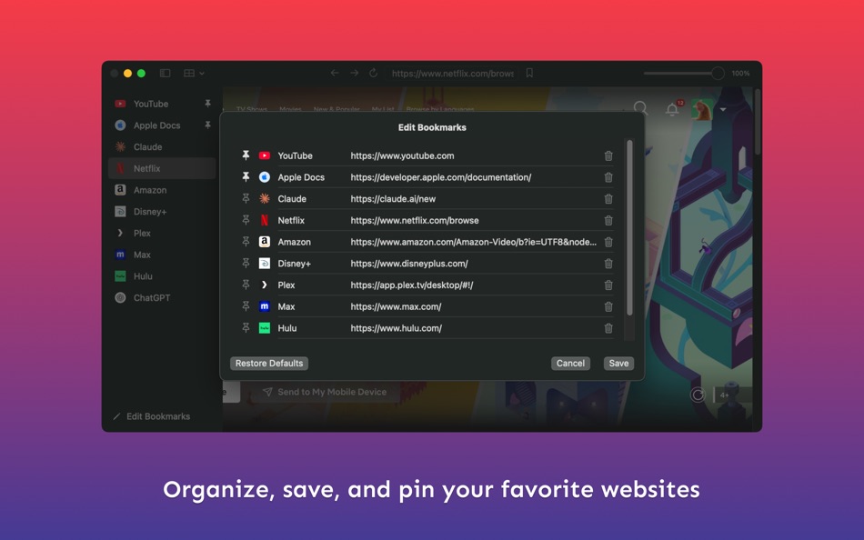#5. Peep - PiP Browser (macOS) 由: Corey Walo