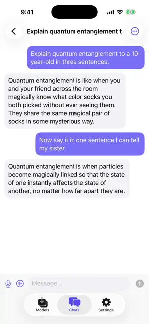 PocketLLM: Offline AI Chat screenshot 1