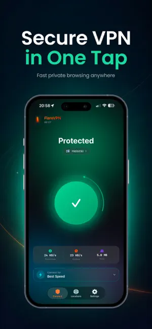 Flare VPN: Fast Secure Proxy screenshot 1
