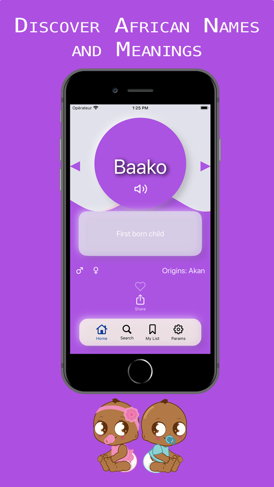#1. African Names App (iOS) Podle: Otourou Da Costa