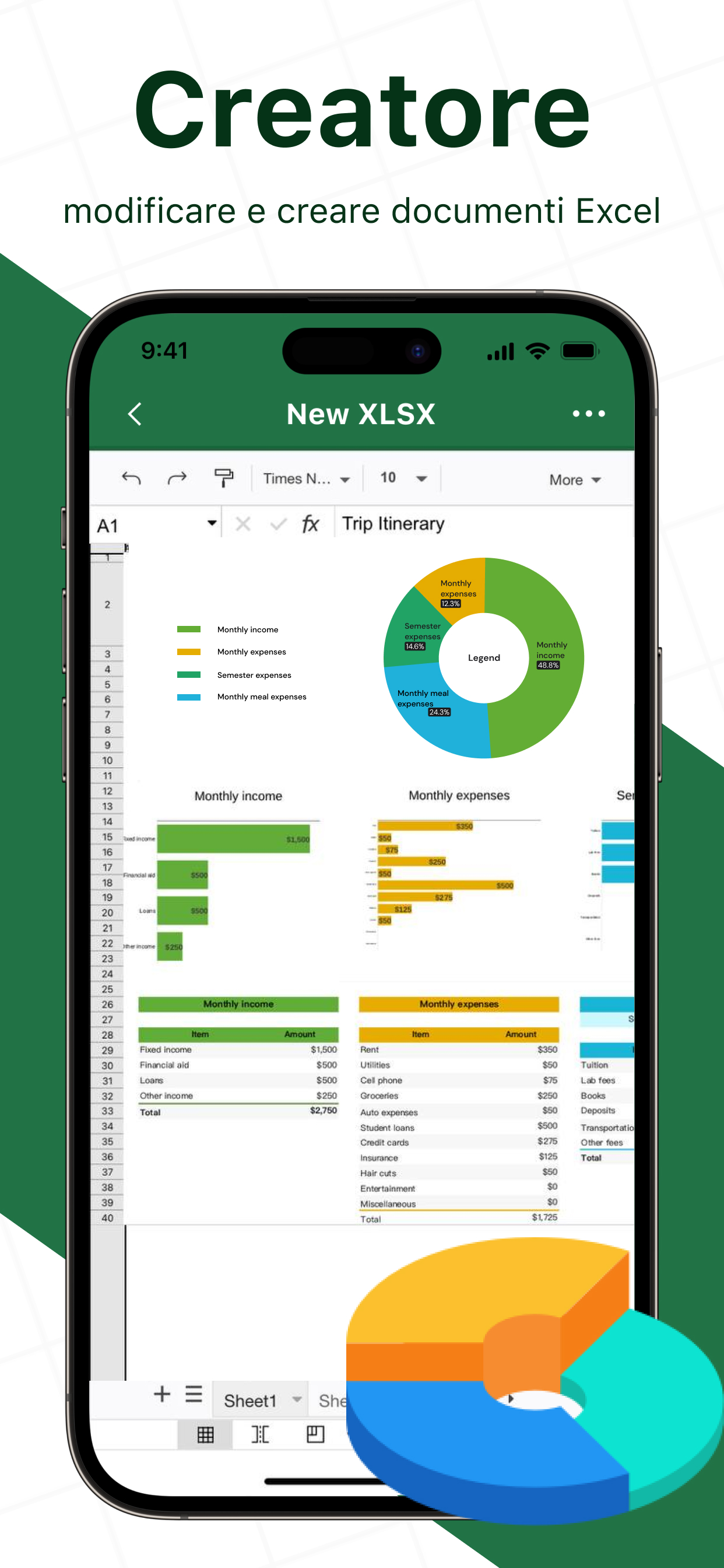 Spreadsheets - Create & Edit