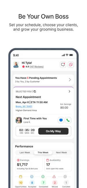 Groomit Biz (Only Groomers) screenshot 2
