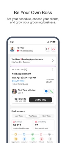 Groomit Biz (Only Groomers) app screenshot 2