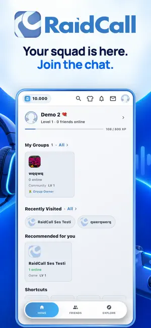 RaidCall: Sesli Sohbet & Oyun screenshot 1