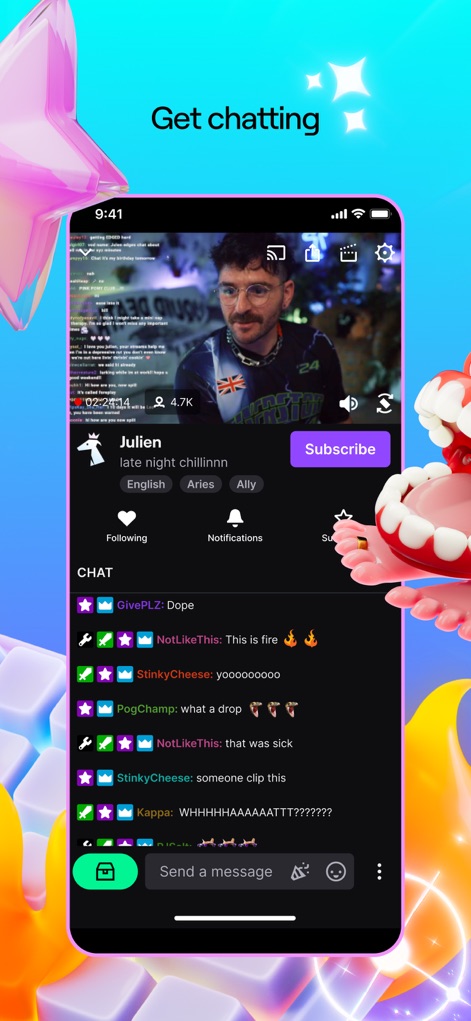 Twitch: Live Streaming - Real-time Interaction