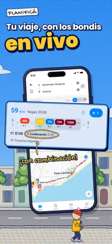 AhiVoy: Buses Uruguay App Store screenshot 3