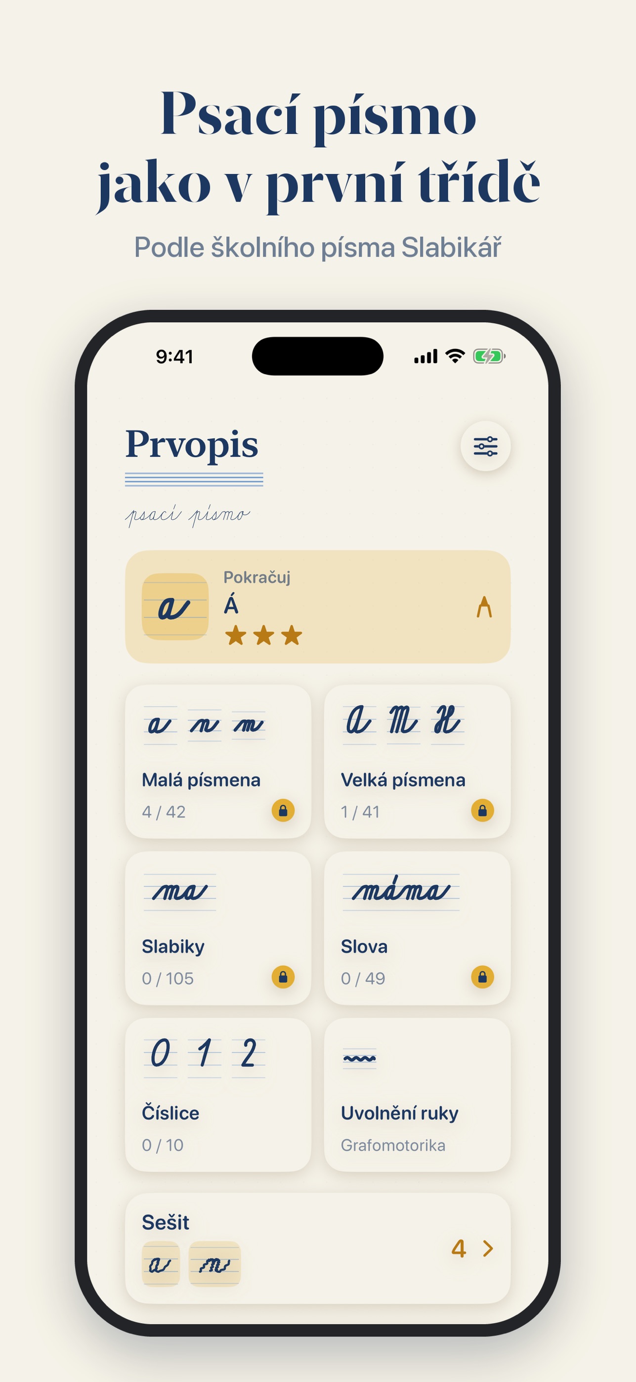 Screenshot 1 of Prvopis: Písanka